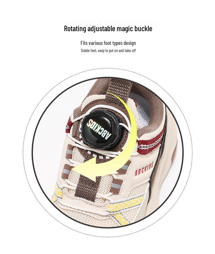 ABCkids Autumn Collection: Versatile Soft Sole Sneakers for Boys & Girls with Rotating Button