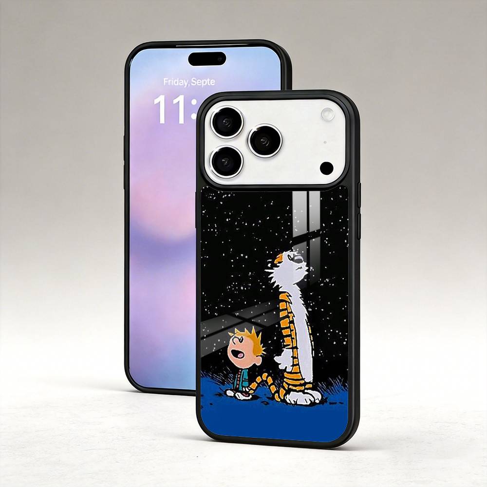C-CalvinS And H-Hobbes Retro Phone Case For iPhone 17,16,15,14,13,12,Pro,Max For Magsafe Magnetic Wireless Charging iPhone11