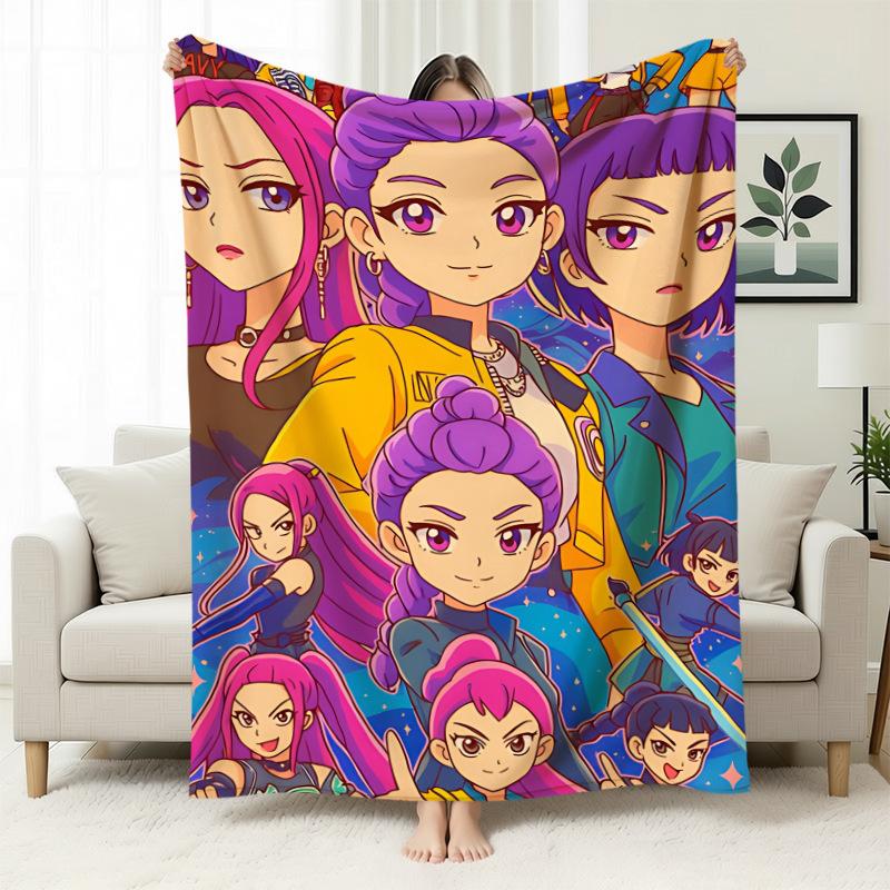 Kpop Witchers Witchers Peripheral Blankets Blankets Flannel Nap Blankets Blankets Printed Office Sofa Blankets