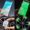 Car Wheel Decoration Reflective Sticker 40pc Rim Sticker Waterproof Flexible Night Reflective Safety Decoration