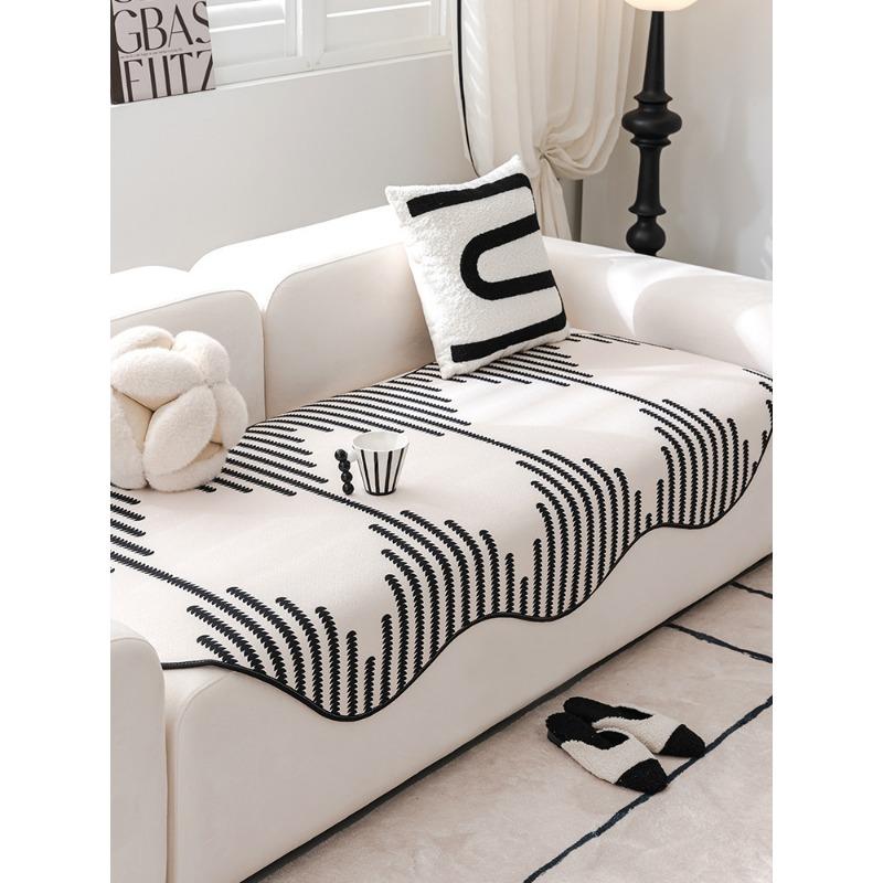 

Диванная подушка неправильной формы, универсальная скандинавская простая подушка для четырех сезонов, плотная нескользящая тканевая подушка с полным покрытием 90*90cm