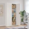 VidaXL White Filing Cabinet 90x40x180 Cm Steel 339752