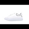 Oversized Sneaker Leather Smooth Calfskin Low Top Stylish Skateboarding Shoes Men's White & Black 625156WHXMT9074