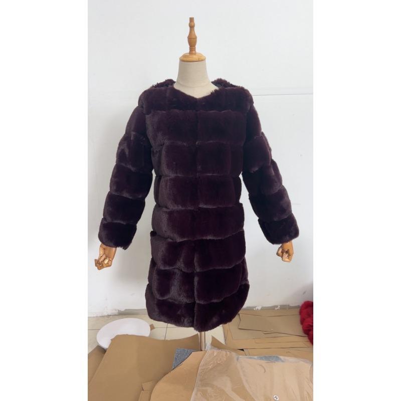 

Новая шуба из искусственного меха хлопковое пальто утолщенное длинное женское пальто тренч из первых рук стиль легкой роскоши XXXXL