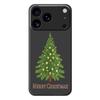 For iPhone 17 Pro Case Christmas Tree Pattern Printing Straight Edge TPU Phone Back Cover