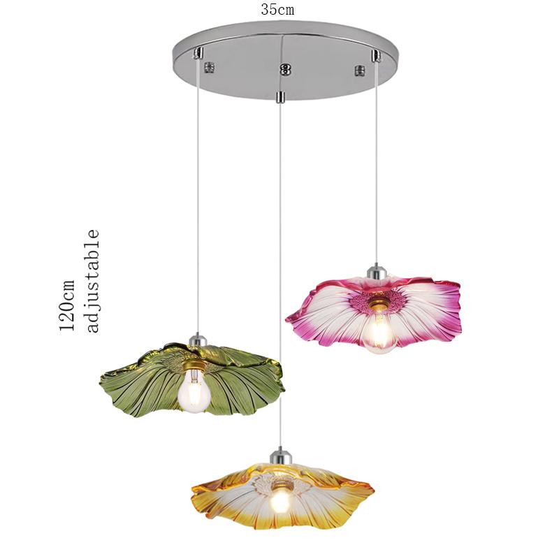 Dining Room Kitchen Nordic Glass Pendant Lamps Hanging Chandelier Ceiling Living Room Bedroom Indoor Decorative lights Fixture
