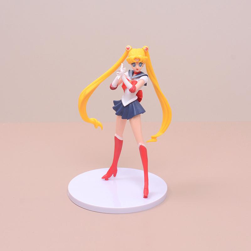 Φιγούρα Anime Sailor Moon 16εκ. PVC Κινούμενο Σχέδιο Ερμής Άρης Δίας Αφροδίτη Παιχνίδια για Κορίτσια Μοντέλο Δώρο Κούκλες Στατική Διακόσμηση Γραφείου