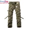 Cozy Up Pantalones cargo de primavera para hombre, pantalones militares de color caqui para hombre, pantalones tácticos casuales de algodón, muchos bolsillos, pantalones cargo casuales resistentes al agua y al desgaste