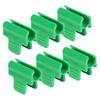 40PCS Plastic Greenhouse Film Clamp Easy To Attach Fits 11mm Pipe Greenhouse Film Clip Green Greenhouse Film Buckle