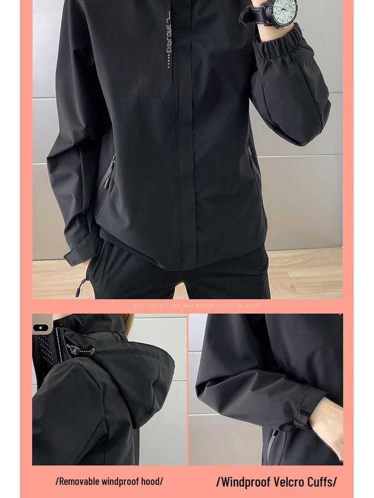 2025 Women's Spring/Autumn Lightweight Waterproof Windbreaker with Printable Logo for Outdoor Activities