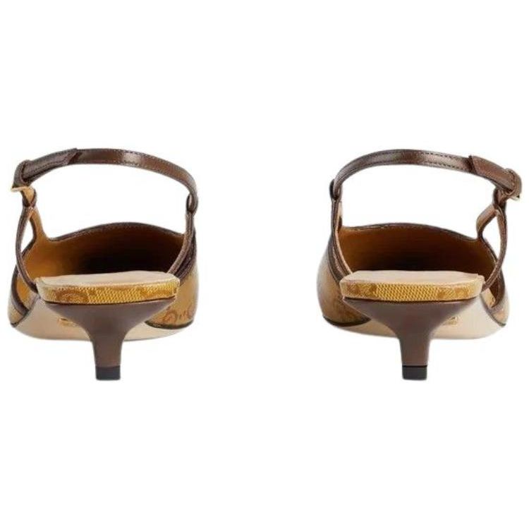 Adidas Originals Open-Back Buckle Asymmetrical Heeled Sandals Women Footwear Brown 702173 UVS10 7160