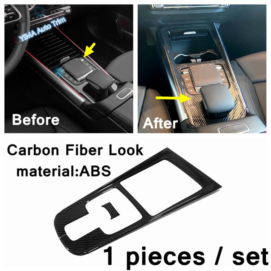 Car Window Lift Button / Armrest Box Switch / Gear Shift Box Decoration Panel Cover Trim For Mercedes-Benz GLA 220 H247 +