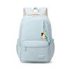 Large Capacity Student Schoolbag Women's Solid Color Backpack Multi-compartment Travel Backpack