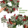 1/2Pcs Artificial Flower Christmas Decor Berry Branch Bouquet Xmas Tree Ornament Home Decor New Year 2026 Gift Navidad Accessory