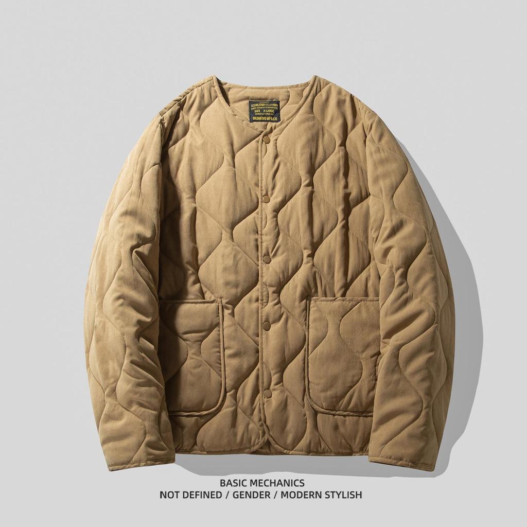 Chaqueta Liner Acolchada M65 Retro Casual Americano para Hombre - Ropa Exterior Acolchada de Otoño/Invierno para Caza y Ropa de Trabajo