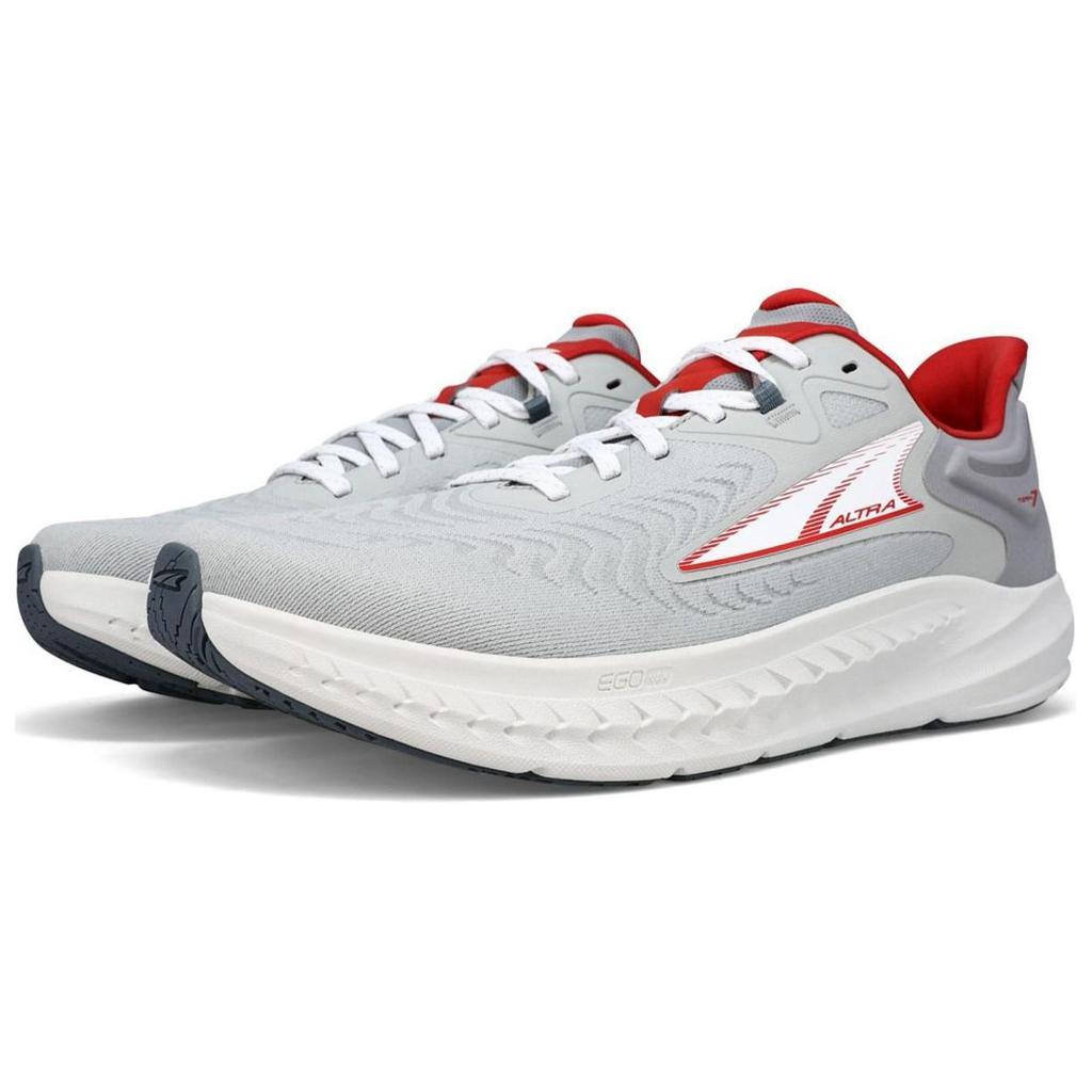 Altra Torin 7 Cushioning Slip-Resistant Durable Low-Top Running Shoes Men sneakers Gray White Red AL0A82C4264