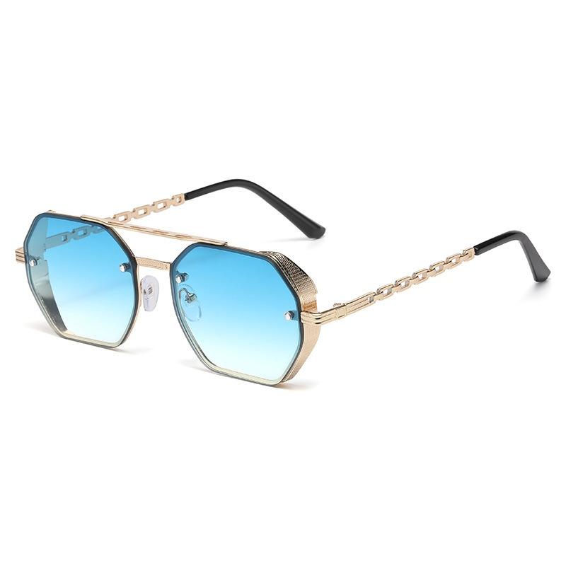 Cool Square Designer Sunglasses Women Men Metal Frame Geometric Sun Glasses Female Male Brand Fashion Oculos De Sol UV400