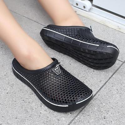1 Pair of Fashionable Men's and Women's Hollow SummerTravelOutdoorSportsCasualSlippersAntislipSlippers Beach Shoes Hollow Breathable Countryside Shoes