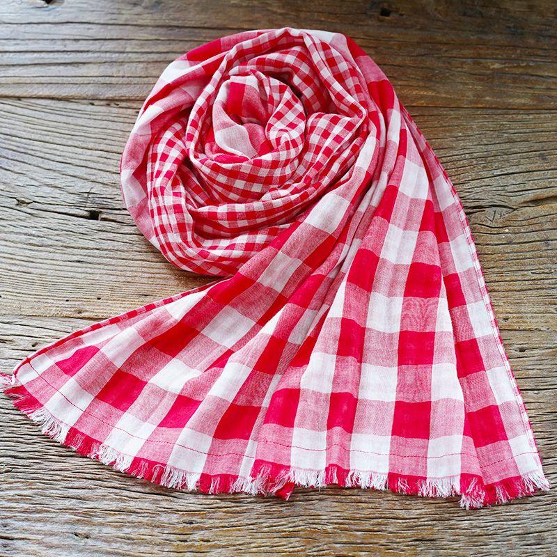 

Recalling past Double-Layer Loose Waist Swing Dress Red and White Pair Scarf China(All yards)