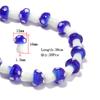 10-20Pcs 16x12mm Liuli Silica Lampwork Mushroom Beads Colourful Loose Glass Beads For Needlework DIY Jewelry Making Accessories