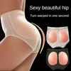 Womens False Buttock Briefs with Removable Silicone Pads Butt Lifter Padded Panties Hip Enhancer Underwear Shapewear