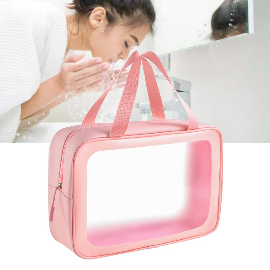 Transparent Makeup Bag Large Capacity PVC Waterproof Portable Toiletry Bag for Travel