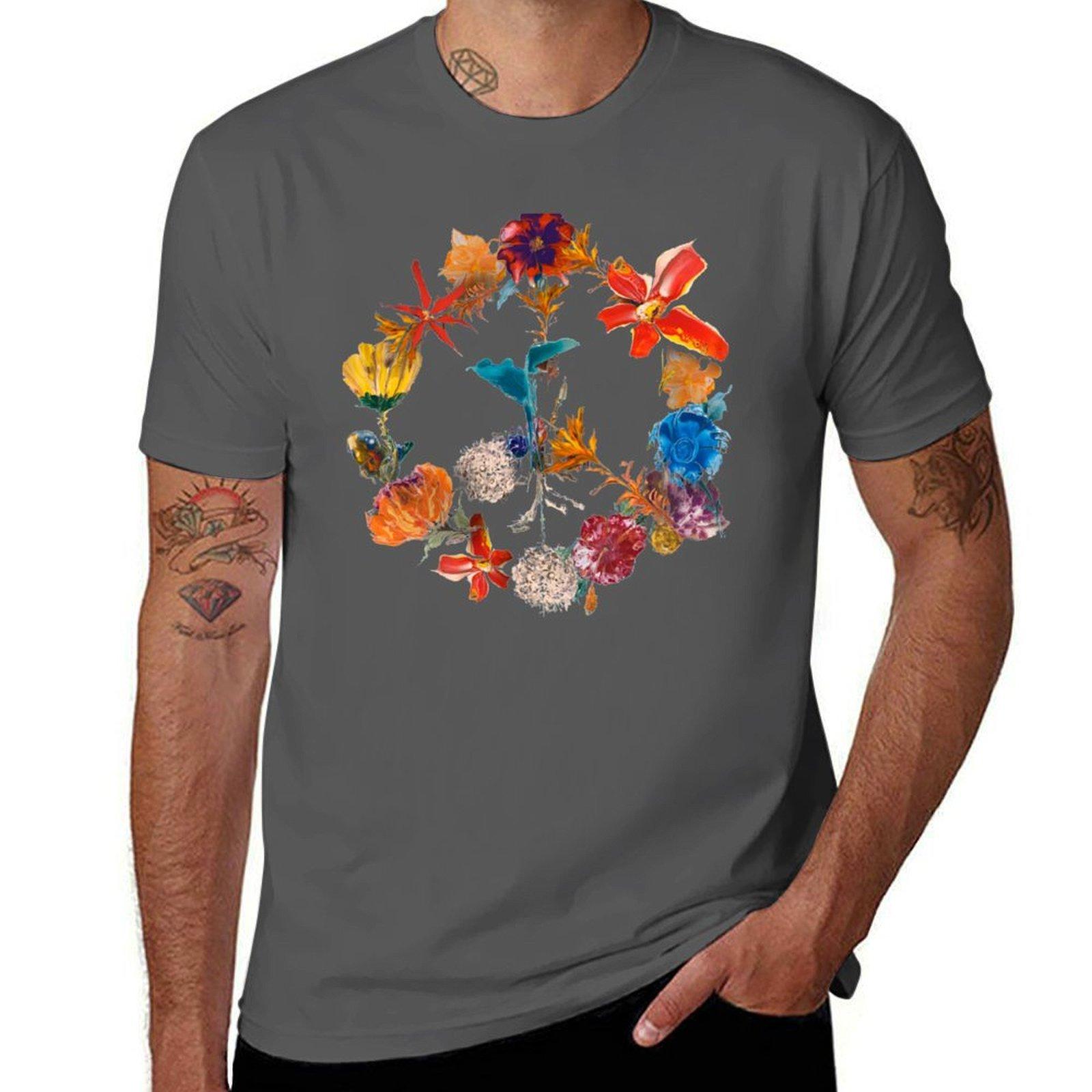 

PEACE HOPE LOVE TShirt Creative Graphic Tee Shirt 4XL