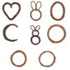 Alternative Shape Rattan Wreath Frame Vine Rings For Craft Enthusiasts Creating Unique Home And Party Decorations
