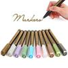 Fine Metallic Markers Paints Pens Art Permanent Writing Markers for Photo Album Gift Card DIY Craft Kids Stationery 10 Colors