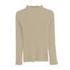 Women's Ruffle Half High Neck Long Sleeve Sweater - Early Spring & Autumn Style