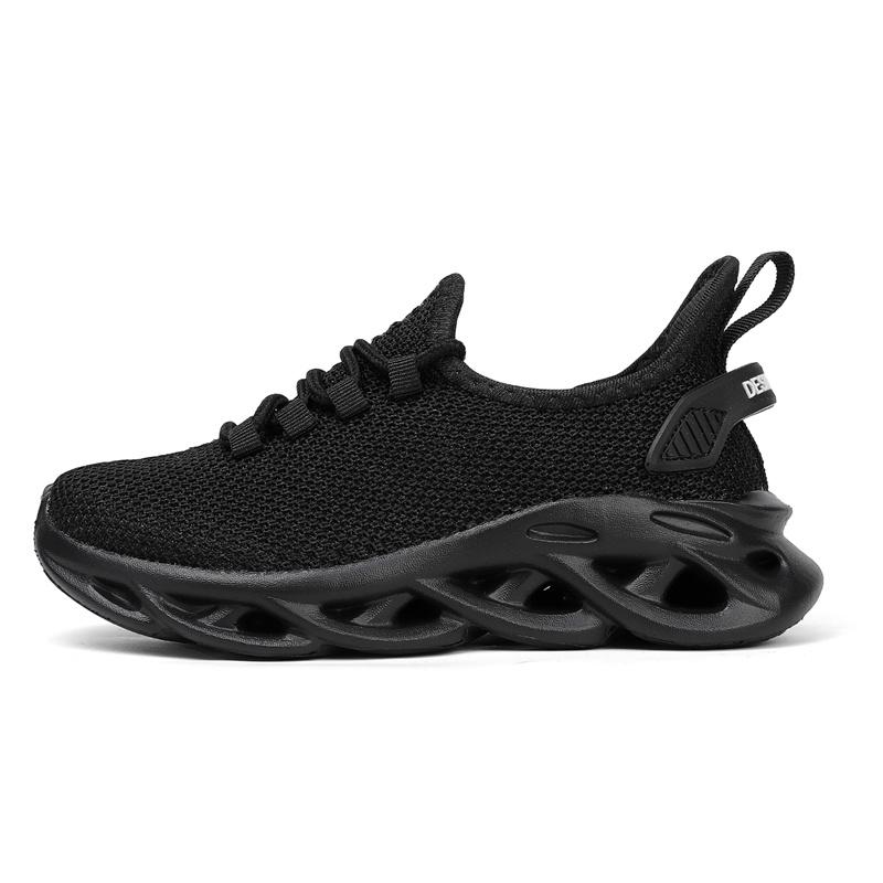 Мужские дышащие вязаные кроссовки Легкие повседневные беговые кроссовки Дети 28