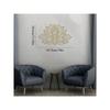 Leuchtendes Lotus-Mandala Metall-Wandkunst, Zen-Dekor für Zuhause, Wohnzimmer, Schlafzimmer, Innen/Außen, Wasserdicht Rostfrei