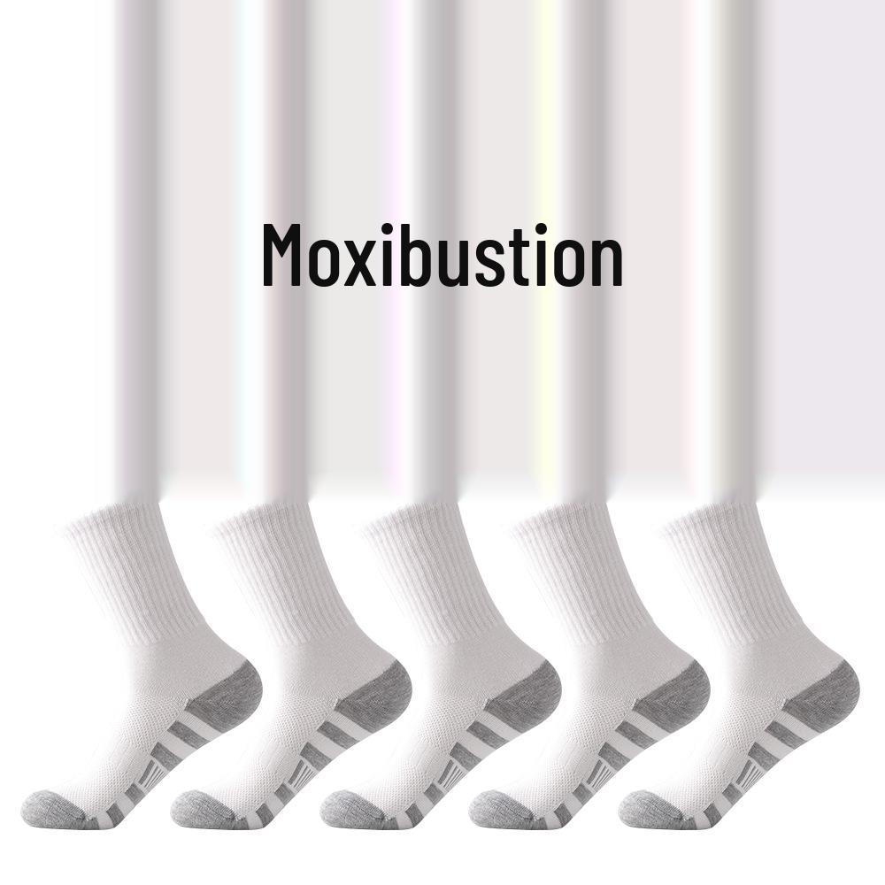 Men's Plus Size Color Block Mid-Calf and Over-the-Knee Sports Socks