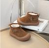 est Winter Children Snow Suede Leather Boots Keep Warm Plush Teenage Boys Shoes Non-slip  Baby Girls Boots