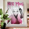 Beliebte Rapperin Sängerin N-nicki Minaj Wandteppich Kunstdruck Japanischer Wandteppich Anime Wandbehang Heimdekoration