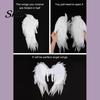 Multi-layer Organza Wings Angel Feather Wing for Women Girls, Soft Costume Accessory Outdoor Cosplay with Headband Photo Booth, Halloween Party, Stage