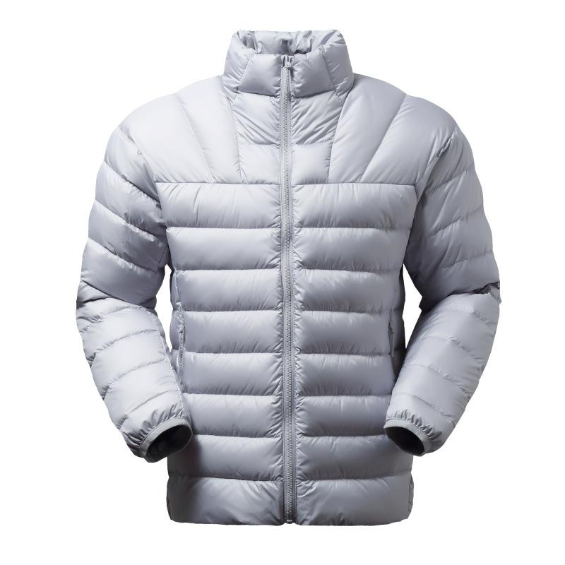 Men's Lightweight Stand Collar Down Jacket - Warm Outdoor Sports Coat 2026