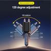5-in-1 120W Car Fast Charger USB Type-C Power Adapter Retractable Phone Charger With Roof Starlight Car Cigarette Lighter