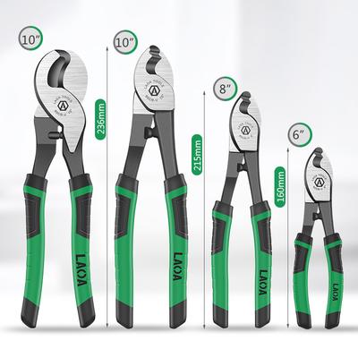 LAOA Praktische Multifunktions-Kabelschneider Abisolierzange CR-V Elektrisches Schneidwerkzeug 6 Zoll 8 Zoll 10 Zoll Kabelscherenzange
