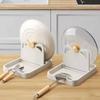 Support de Couvercle de Casserole Pliable en Plastique Porte-Cuillère Organisateur Multifonctionnel pour Plans de Travail de Cuisine Domestique