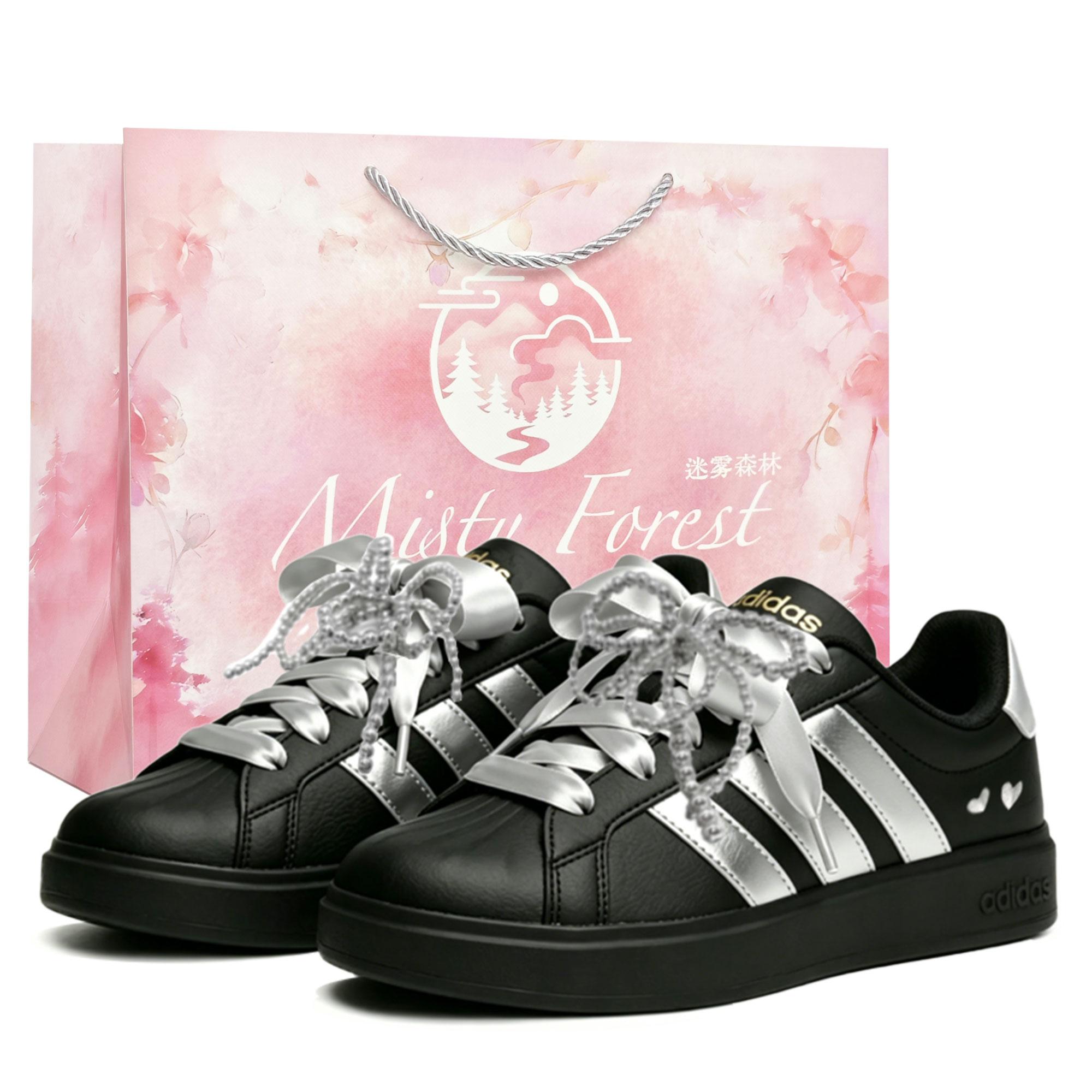 Adidas Street Talk Silver Heart Black
