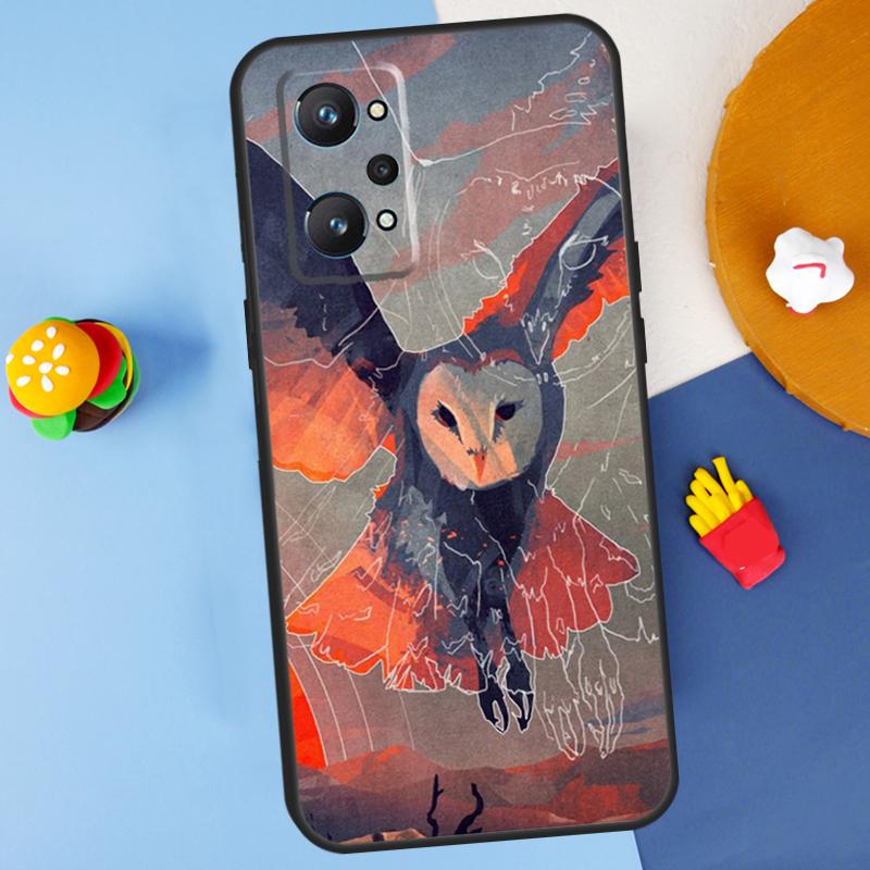 

Owl Watercolor Animal For Realme 14 13 12 10 11 Pro Plus GT 6 6T 5 GT7 Pro C55 C51 C21Y C25S C67 C75 C53 C61 Case Realme C53