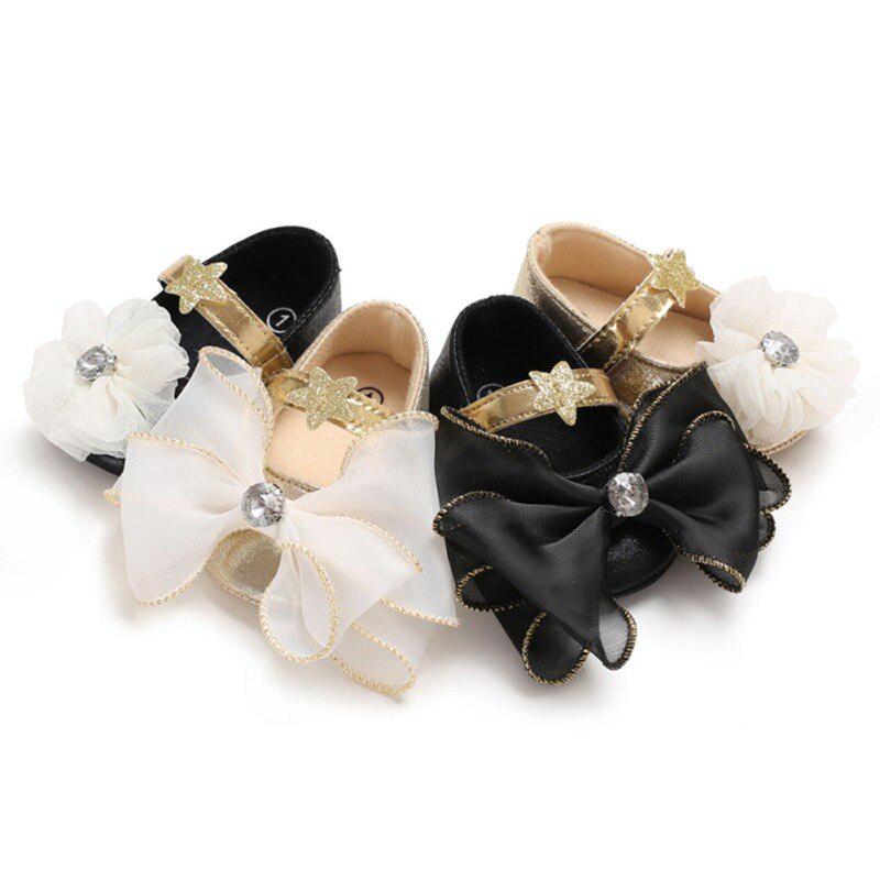 Nette Baby Mädchen Blume PU Prinzessin Schuhe Weichen Boden Anti-skid Frühling Herbst Mode Erste Wanderer Prewalkers