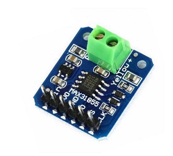 K-Type Thermocouple Module with MAX31855 - 1350°C High Temp, SPI Interface, Digital Readout