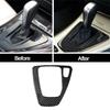 A16P-For BMW 3 Series E90 E92 E93 05- 12 RHD Compatible Car Gear Shift Panel Cover Carbon Fiber Trim Sticker Interior Accessory