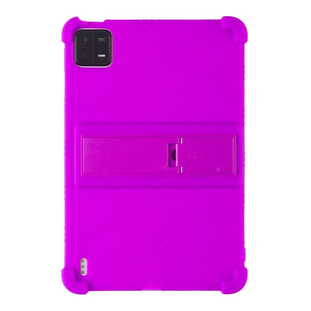 Silicone Case for For Xiaomi Pad 6/6Pro Soft with Adjustable Stand and Anti-impact Thickened Corners.