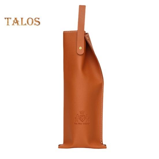 Wine Bag Elegant Stylish Champagne Wine Bottles Tote Carrier Fake Leather Wine Packaging Bag for Home