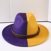 Popular European and American Classic Double-color Wide-brimmed Top Hat Men's and Women's Fashion OL Style Cowboy Hat Jazz Hat