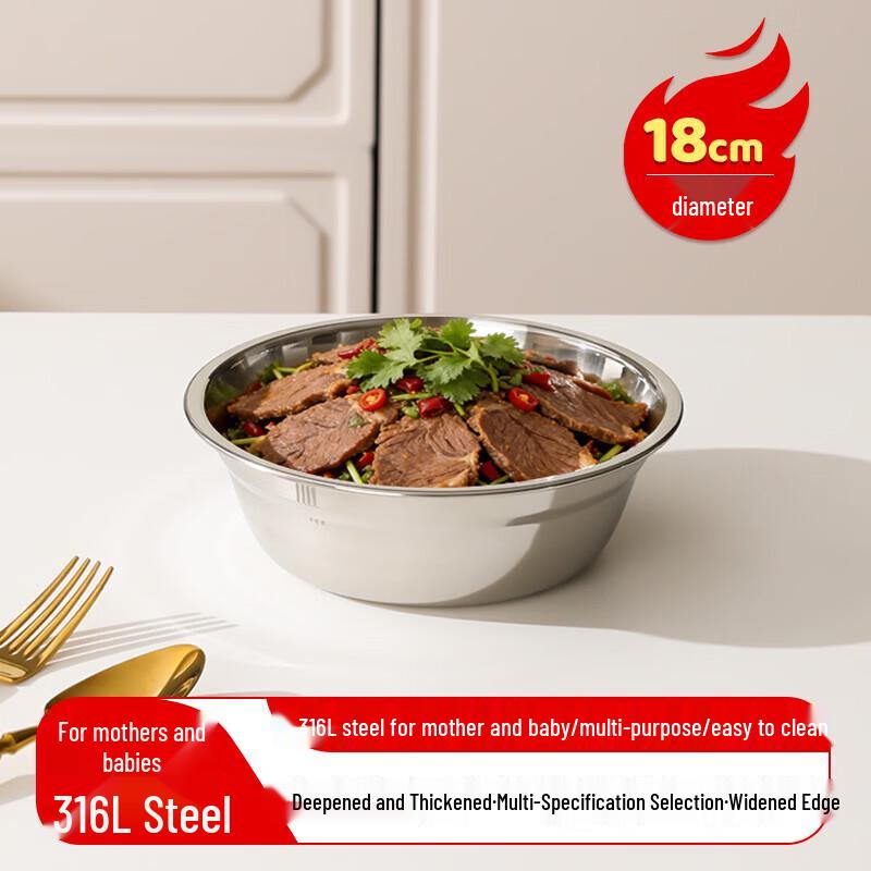 

Meichu 316L Stainless Steel Soup Bowl