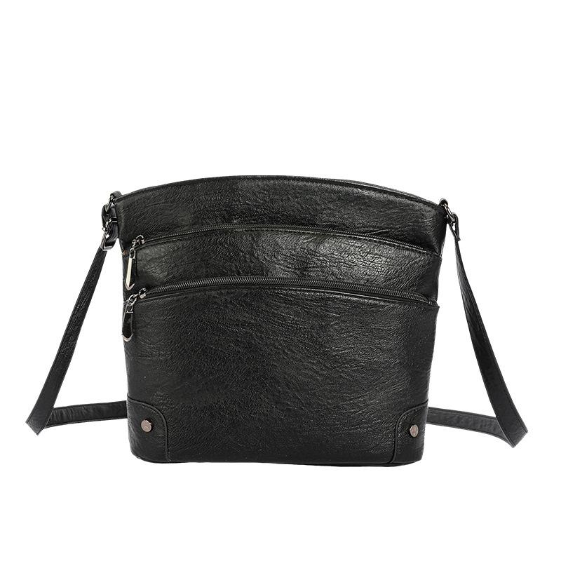 Enkel Hinkväska, Flerlagers Vardagsväska, Nischad Design, Enkel Axelväska/Crossbodyväska